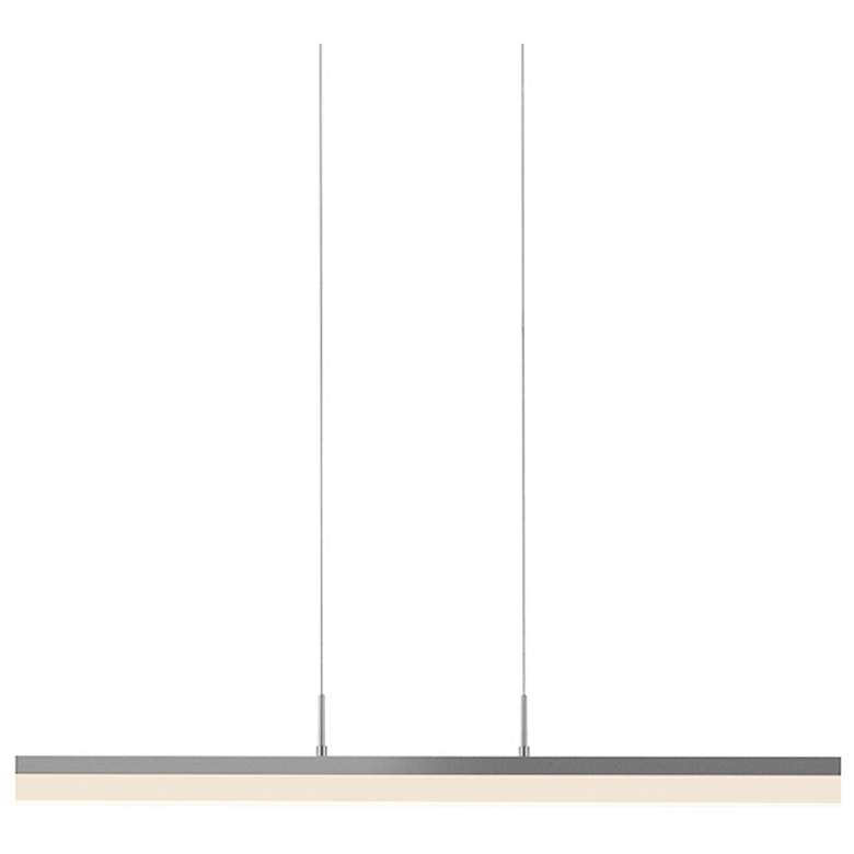 Image 2 Sonneman Stiletto 32 1/2" Wide Satin Aluminum Modern LED Pendant