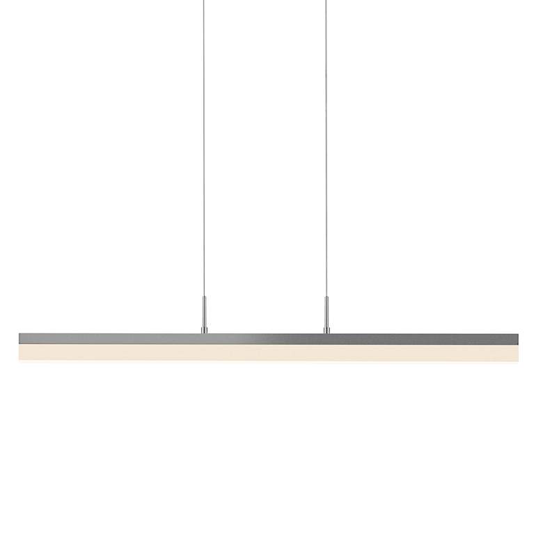 Image 3 Sonneman Stiletto 32 1/2" Wide Satin Aluminum Modern LED Pendant more views