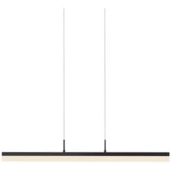 Sonneman Stiletto 32 1/2"W Satin Black LED Linear Pendant
