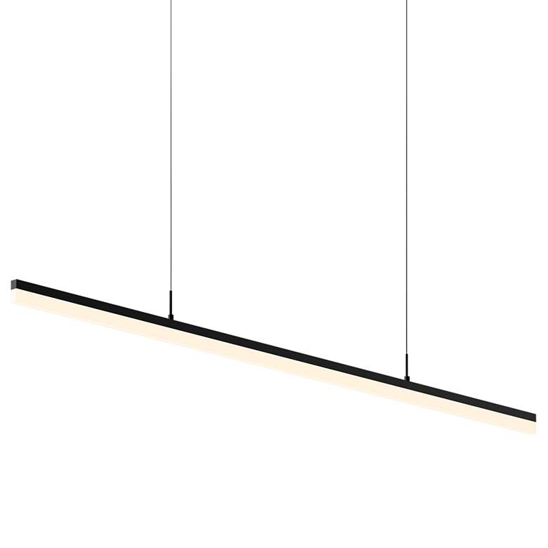 Image 2 Sonneman Stiletto 59 1/2" Wide Black LED Kitchen Island Light Pendant