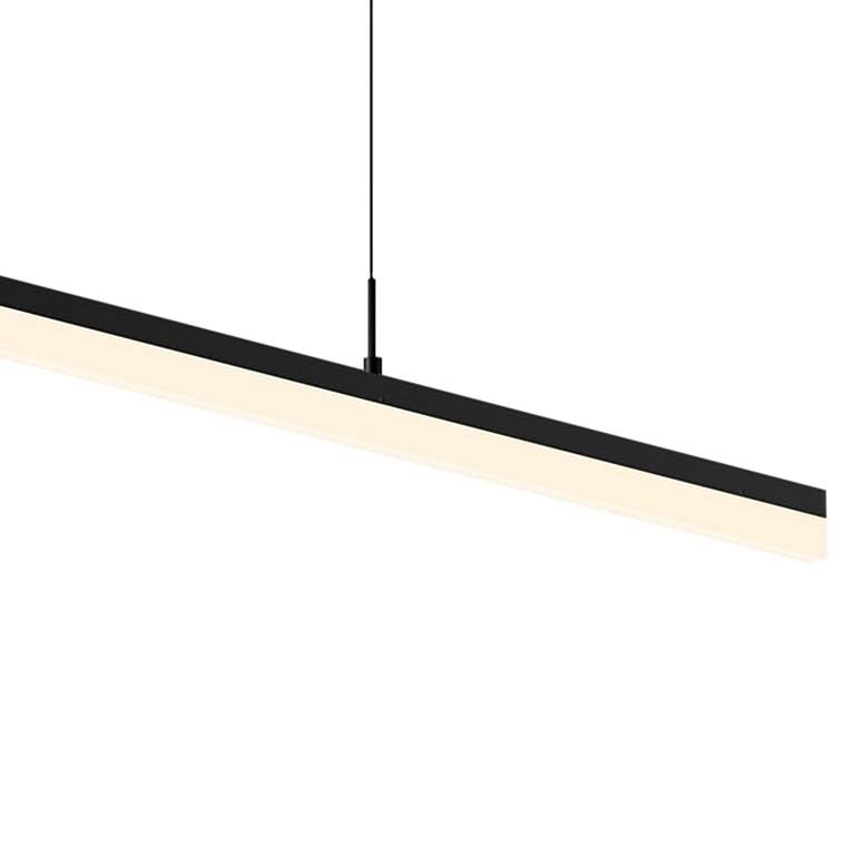 Image 3 Sonneman Stiletto 59 1/2" Wide Black LED Kitchen Island Light Pendant more views