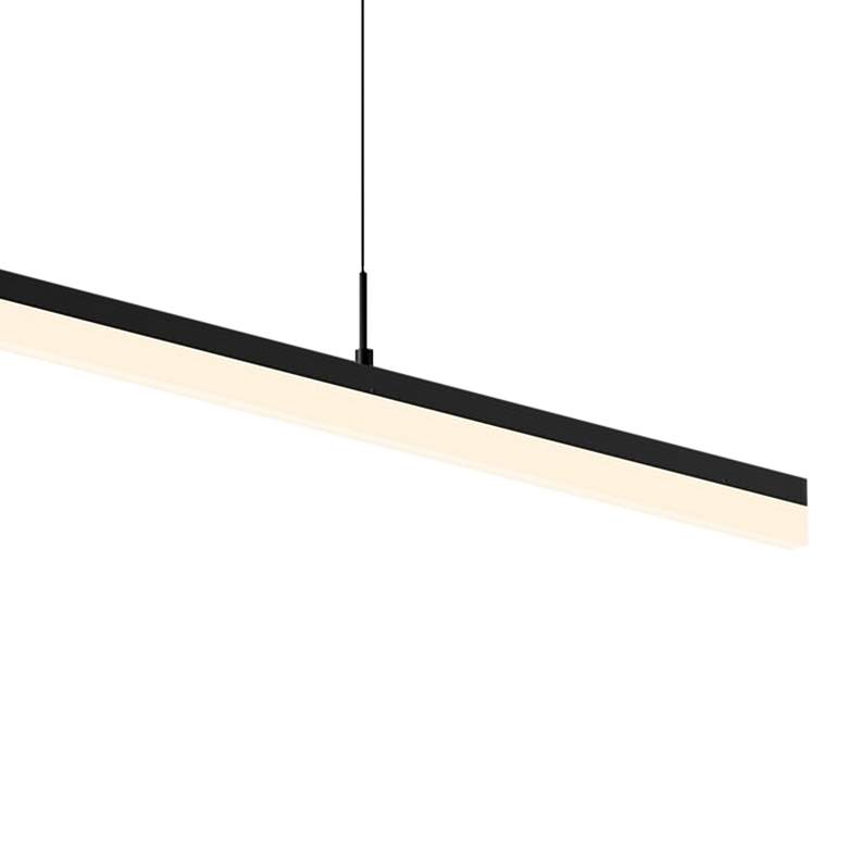 Image 3 Sonneman Stiletto 59 1/2 inch Wide Black LED Kitchen Island Light Pendant more views