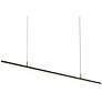 2_Sonneman Stiletto 71 1/4" Wide Satin Black LED Pendant Light
