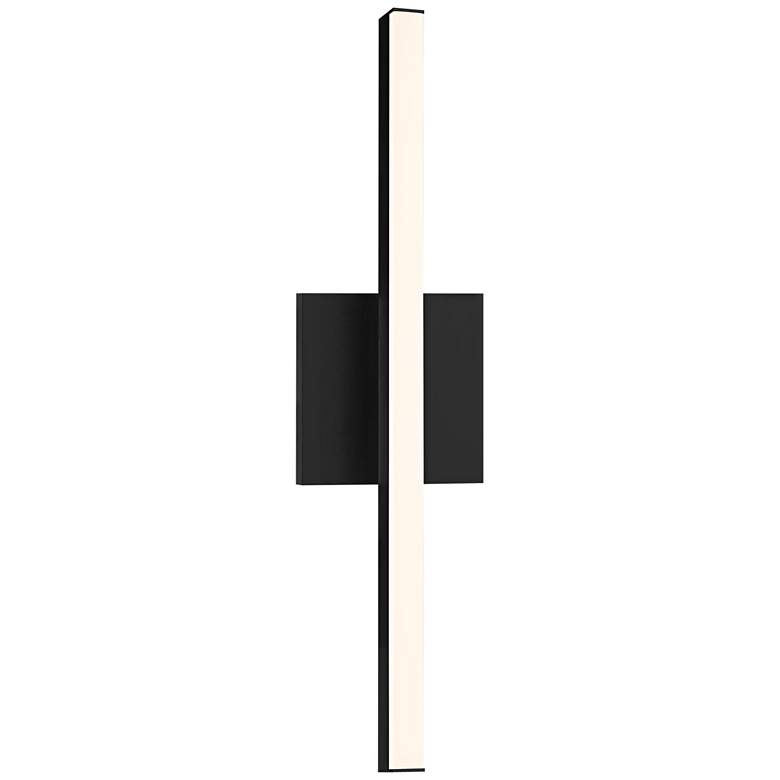 Image 2 Sonneman Stix 17 1/4" High Satin Black LED Wall Sconce