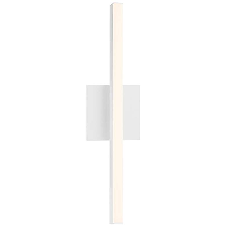 Image 1 Sonneman Stix 17 1/4" High Satin White LED Wall Sconce