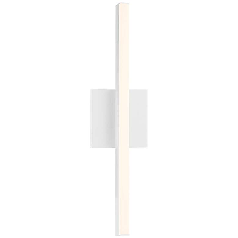 Image 1 Sonneman Stix 17 1/4 inch High Satin White LED Wall Sconce