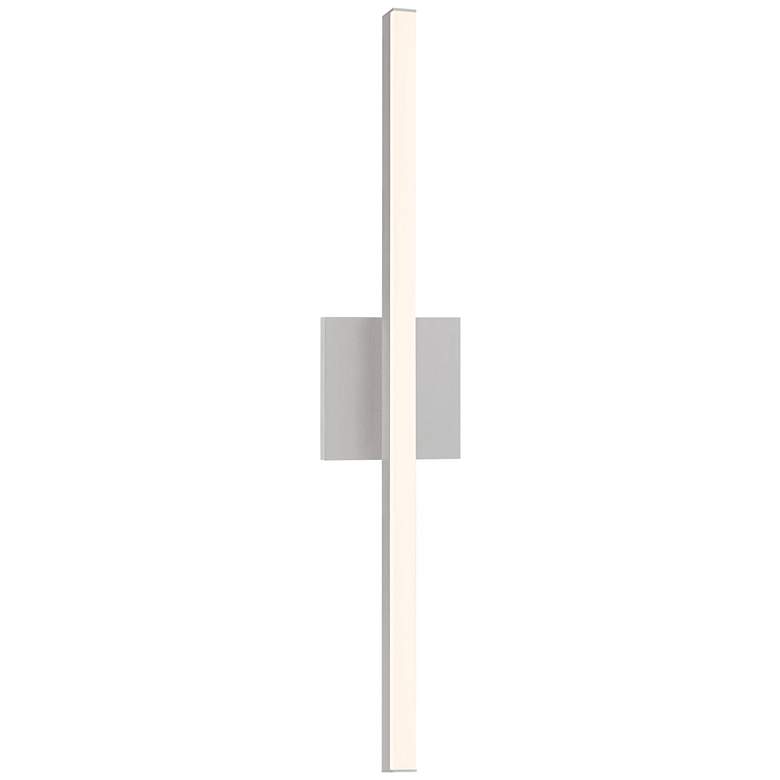 Image 1 Sonneman Stix 24 3/4 inch High Satin Aluminum LED Wall Sconce