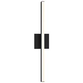 Image2 of Sonneman Stix 24 3/4" High Satin Black LED Wall Sconce