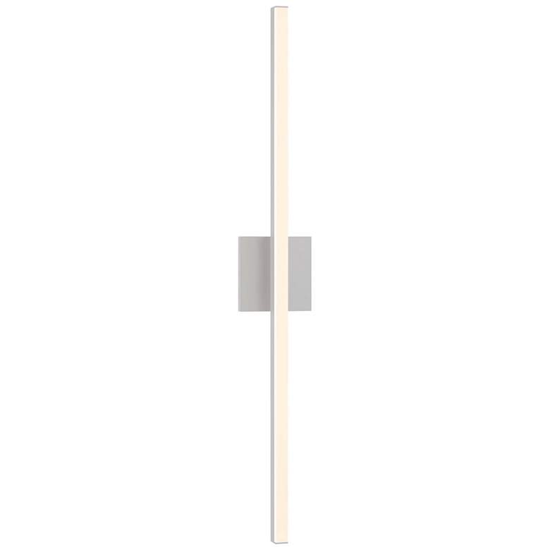 Image 1 Sonneman Stix 32 1/4" High Satin Aluminum LED Wall Sconce
