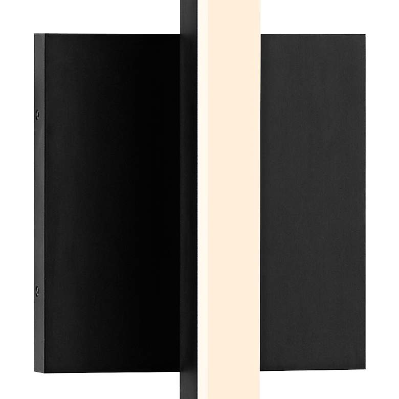 Image 2 Sonneman Stix 32 1/4 inch High Satin Black LED Wall Sconce more views