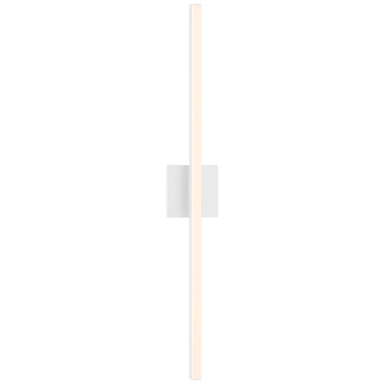 Image 1 Sonneman Stix 32 1/4" High Satin White LED Wall Sconce
