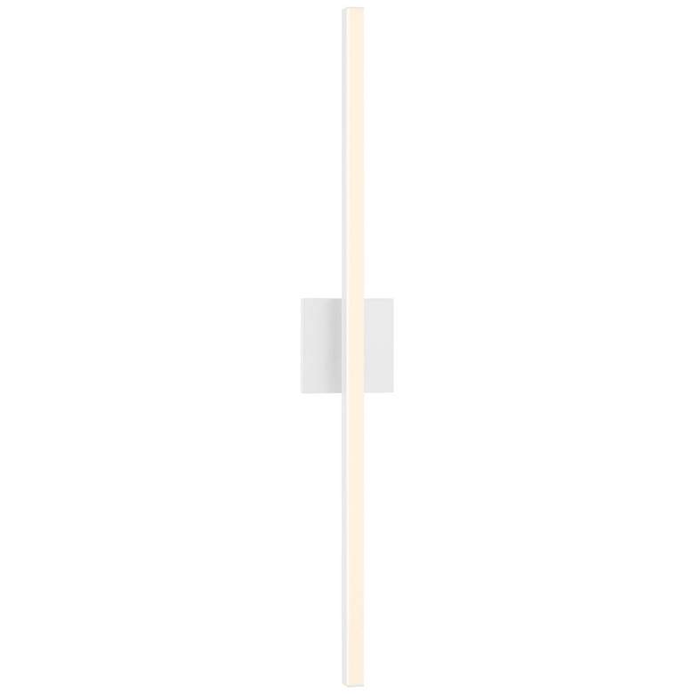 Image 1 Sonneman Stix 32 1/4 inch High Satin White LED Wall Sconce