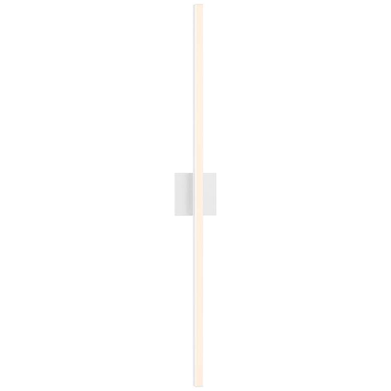 Image 1 Sonneman Stix 40" High Satin White LED Wall Sconce