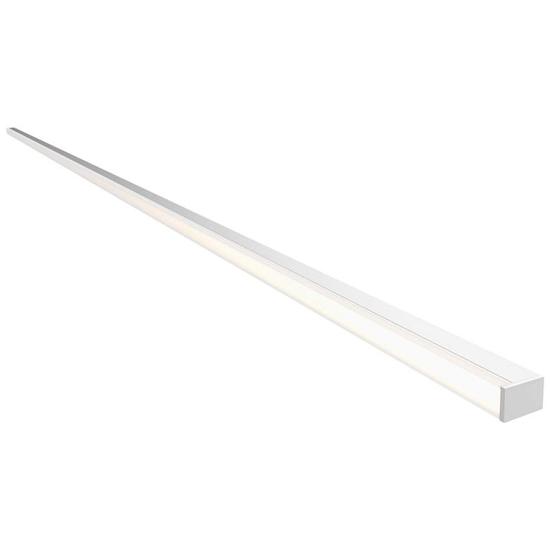 Image 1 Sonneman Stix Plus 60 3/4" Wide Satin White LED Bath Light