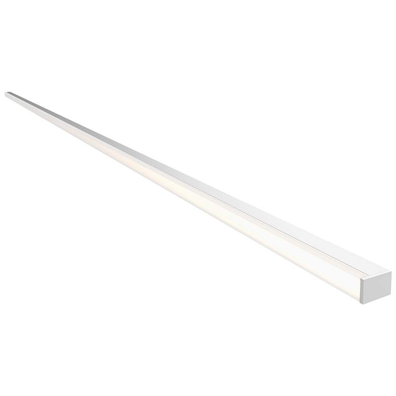 Image 1 Sonneman Stix Plus 60 3/4 inch Wide Satin White LED Bath Light