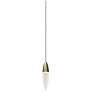 Sonneman Sultana 2 1/2" Wide Satin Brass LED Mini Pendant