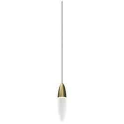 Sonneman Sultana 2 1/2" Wide Satin Brass LED Mini Pendant