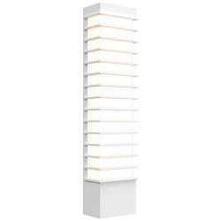 Sonneman Tawa 21&quot; High Textured White LED Wall Sconce