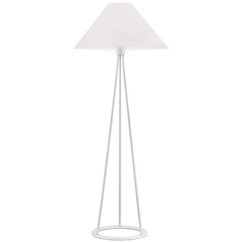 Image 1 Sonneman Tetra Gloss White Floor Lamp