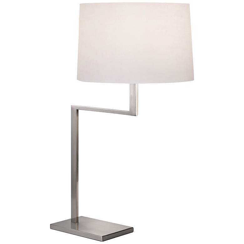 Image 1 Sonneman Thick Thin Satin Nickel Table Lamp