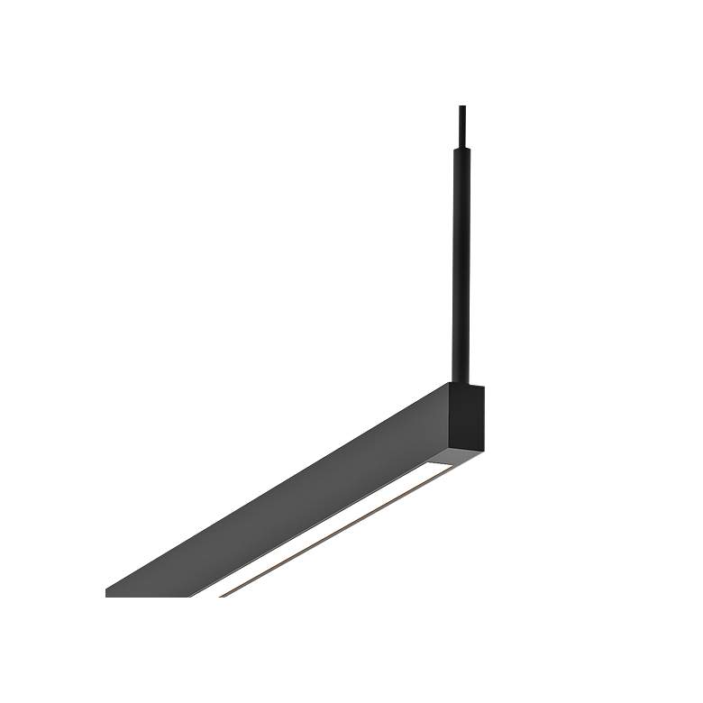 Image 2 Sonneman Thin-Line 72" Black Two-Side LED Island Linear Pendant more views