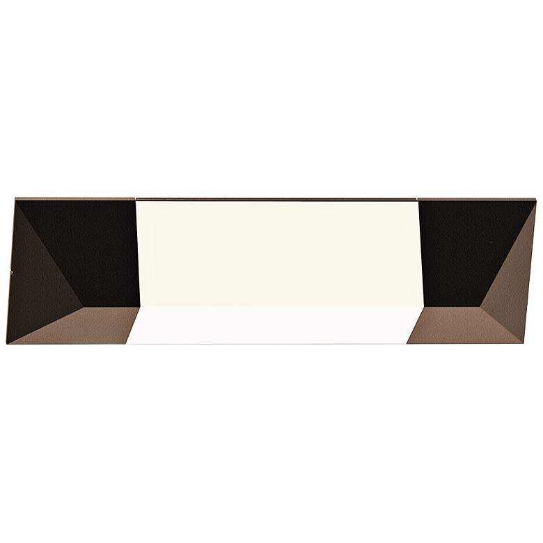 Image 2 Sonneman Triform 18"H Textured Bronze LED Outdoor Wall Light more views