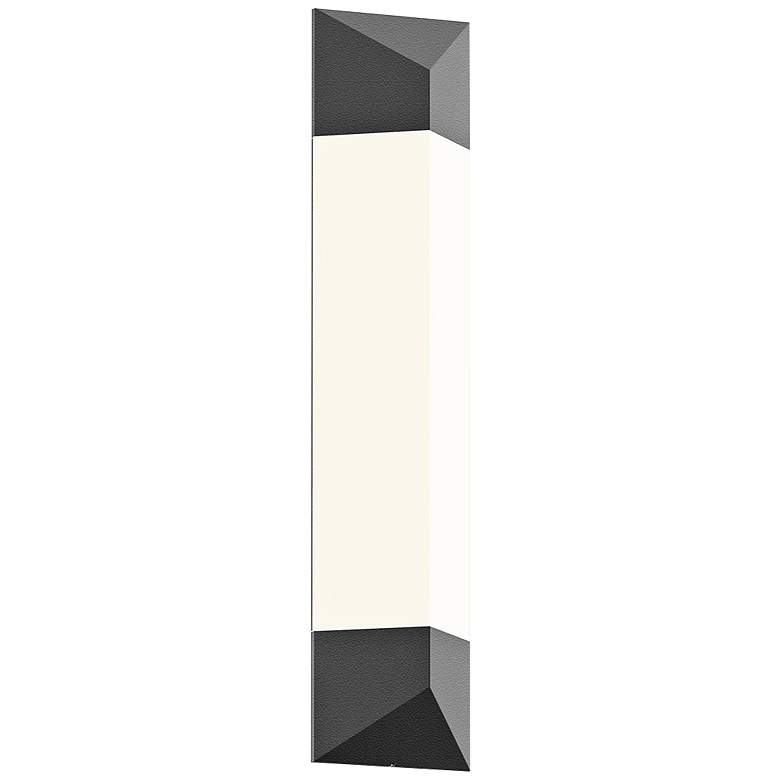 Image 1 Sonneman Triform 24 inchH Textured Gray LED Outdoor Wall Light