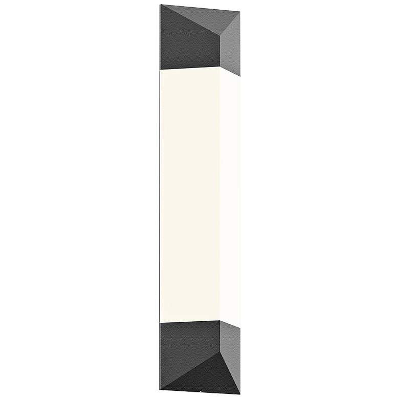 Image 1 Sonneman Triform 24"H Textured Gray LED Outdoor Wall Light
