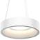 Sonneman Tromme 18" Wide Satin White LED Pendant Light