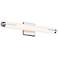 Sonneman Tubo Slim 18" Wide Chrome White Glass LED Bath Light