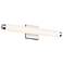 Sonneman Tubo Slim 19 1/2" Wide White Glass and Chrome LED Bath Light