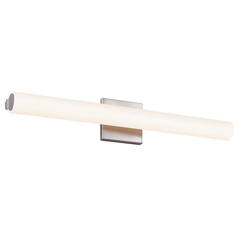 Image 2 Sonneman Tubo Slim 24" Wide Satin Nickel LED Bath Light