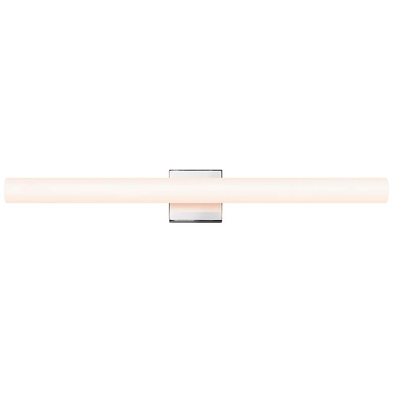 Image 1 Sonneman Tubo Slim 32"W Polished Chrome LED Bath Light