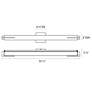 2_Sonneman Tubo Slim 33 1/2" Wide Satin Nickel LED Bath Light more views