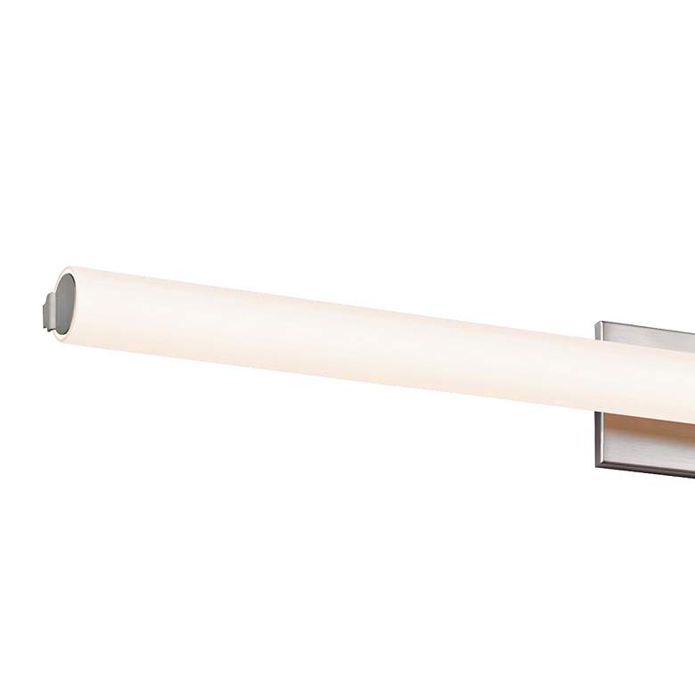 Image 3 Sonneman Tubo Slim 40" Wide Satin Nickel LED Bath Light more views