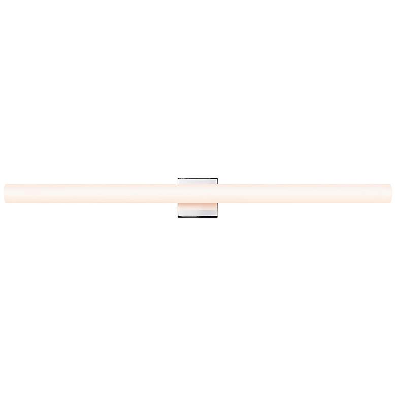 Image 1 Sonneman Tubo Slim 40 inchW Polished Chrome LED Bath Light