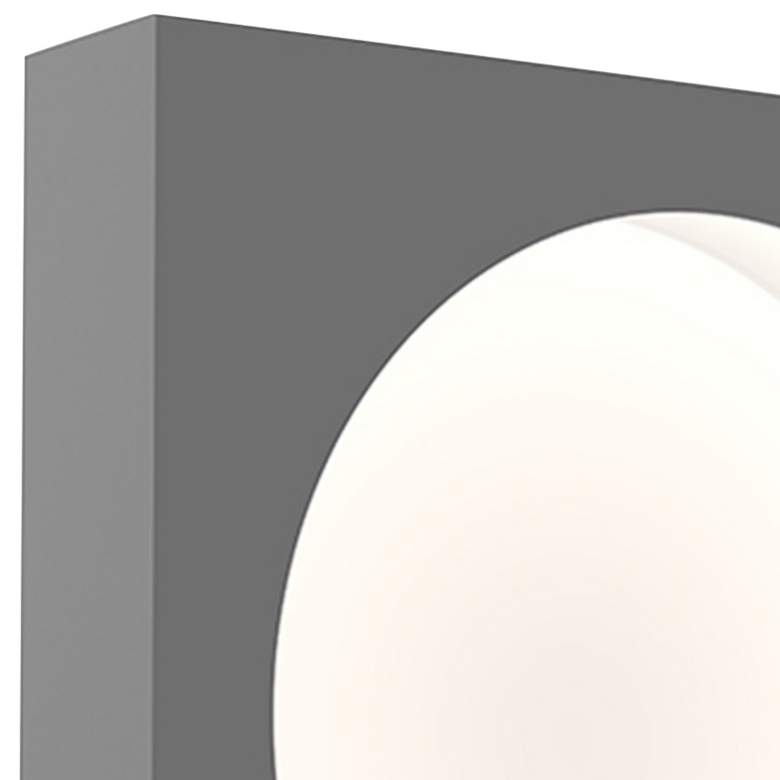Image 2 Sonneman Vuoto 10" High Dove Gray LED Wall Sconce more views