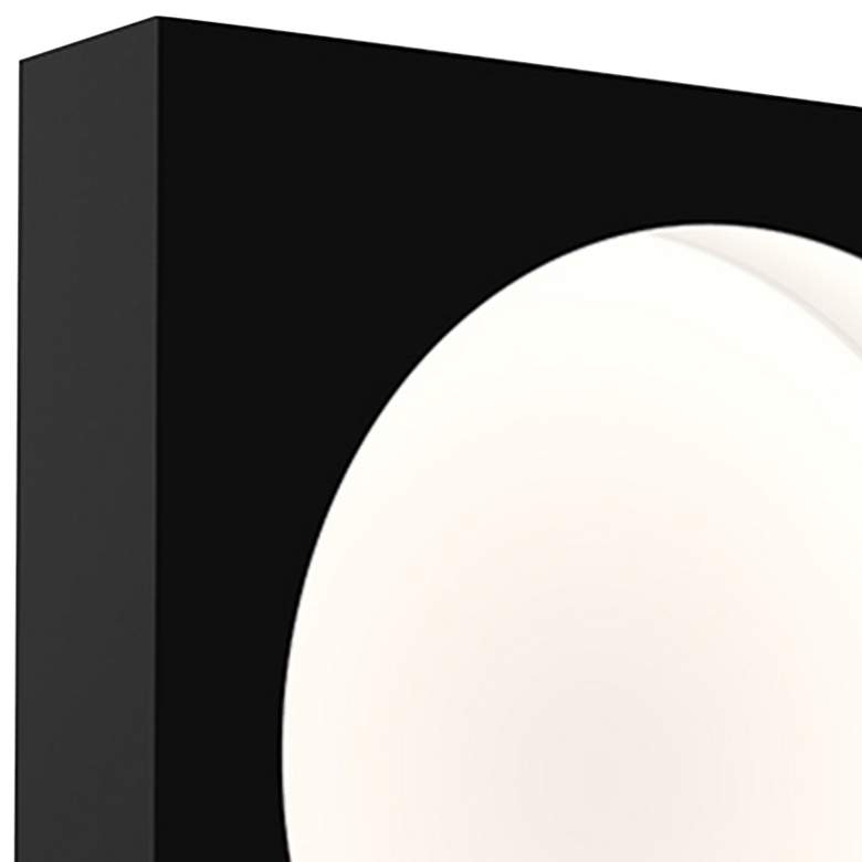 Image 2 Sonneman Vuoto 10" High Satin Black LED Wall Sconce more views