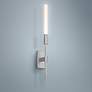 Sonneman Wands 20 3/4"H Bright Satin Aluminum LED Sconce