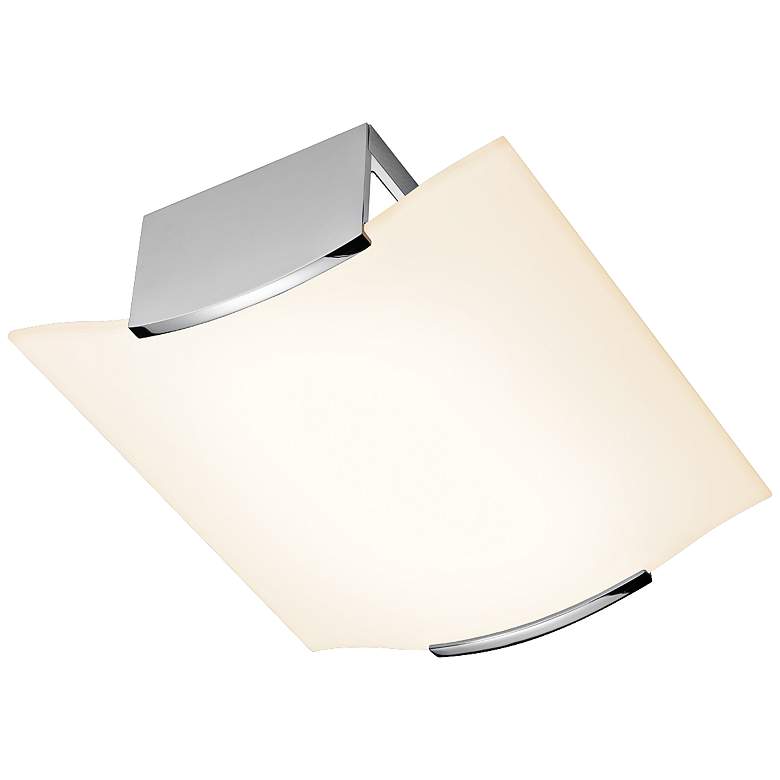 Image 1 Sonneman Wave 11 3/4" Wide Polished Chrome Ceiling Light