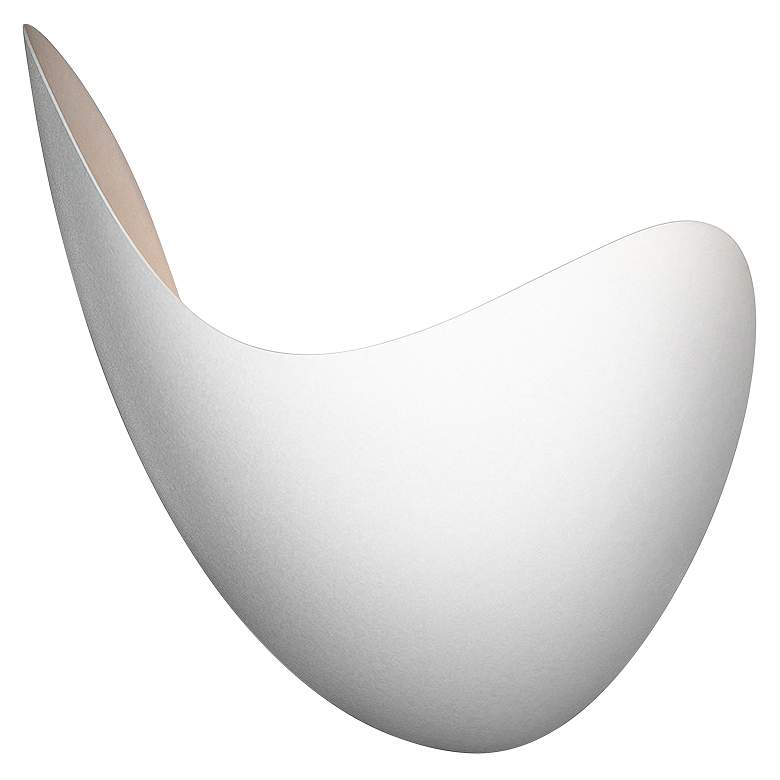 Image 1 Sonneman Waveforms 10 inch High Satin White LED Left Wall Sconce