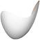 Sonneman Waveforms 10"H Satin White LED Right Wall Sconce