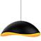 Sonneman Waveforms 22 1/2"W Satin Black LED Pendant Light