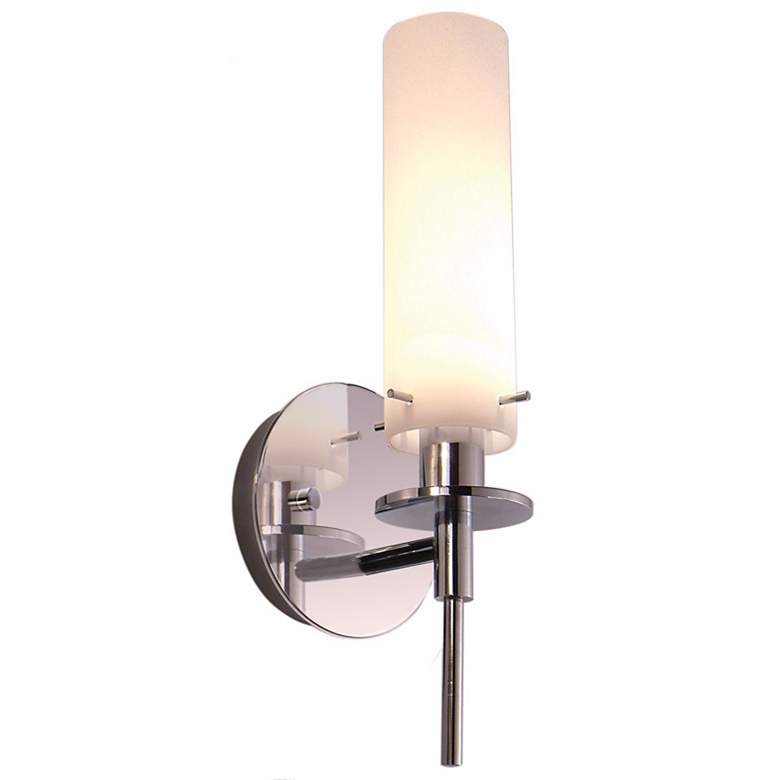 Image 1 Sonneman White Case 14 1/2 inch High Wall Sconce