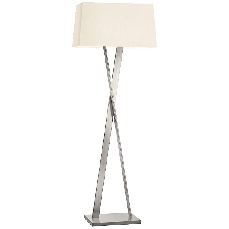 Image 1 Sonneman X Satin Nickel Modern Floor Lamp