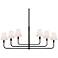 Sonnemann Tempo 54 1/2" Wide Rubbed Bronze Modern Chandelier