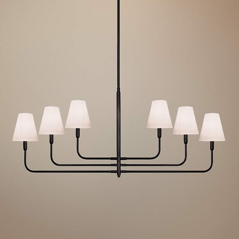 Image 1 Sonnemann Tempo 54 1/2 inch Wide Rubbed Bronze Modern Chandelier