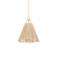 Sonoma 18"W Vintage Gold Leaf and Abaca Rope Pendant Light