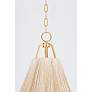 6_Sonoma 18"W Vintage Gold Leaf and Abaca Rope Pendant Light more views