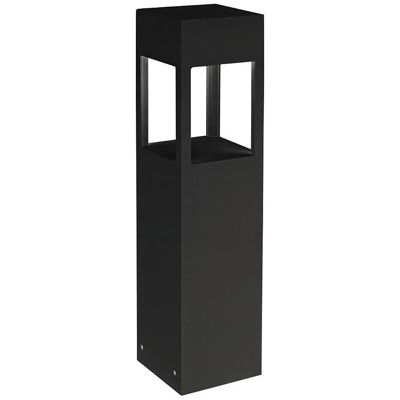 Image 1 Sonoma 24" High Black Square LED Landscape Bollard Light